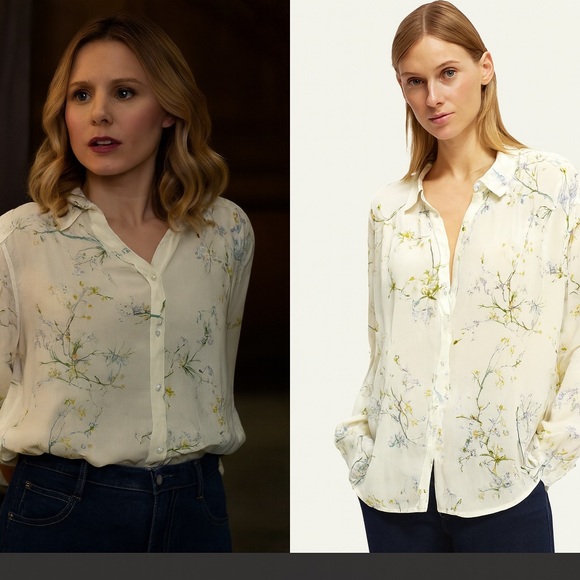 Scotch & Soda Tops - Scotch & Soda Floral Blouse Worn by Sam on Ghosts | Size L | EcoVero